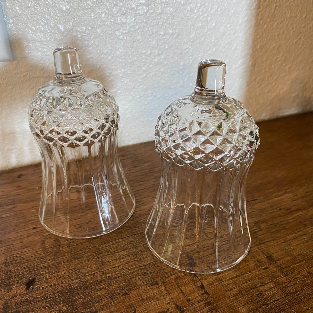 Three Clear Cathedral Diamond Sconce Votive Cup Home Interiors